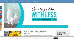 Desktop Screenshot of minimalismissimple.com